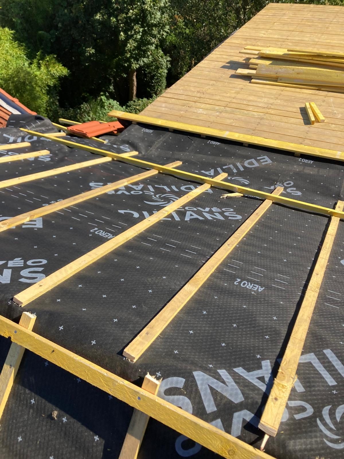 Réalisation Sauzaire Couverture Rénovation - chantier toiture